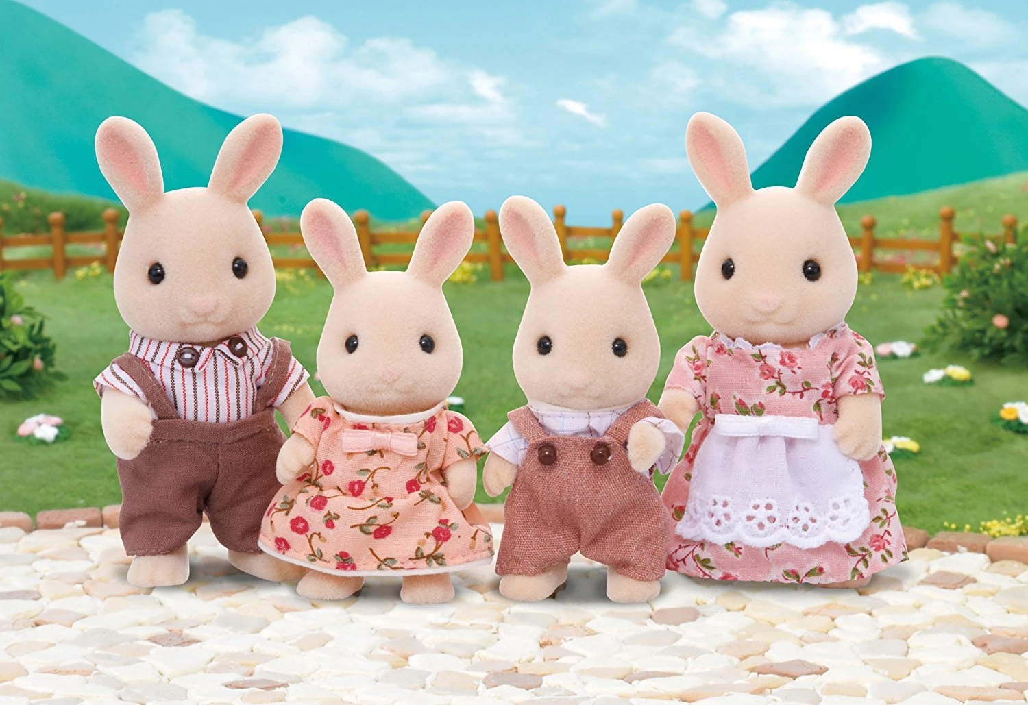 Sylvanian Families Familie Wit Konijn SF4108 - Afbeelding 2