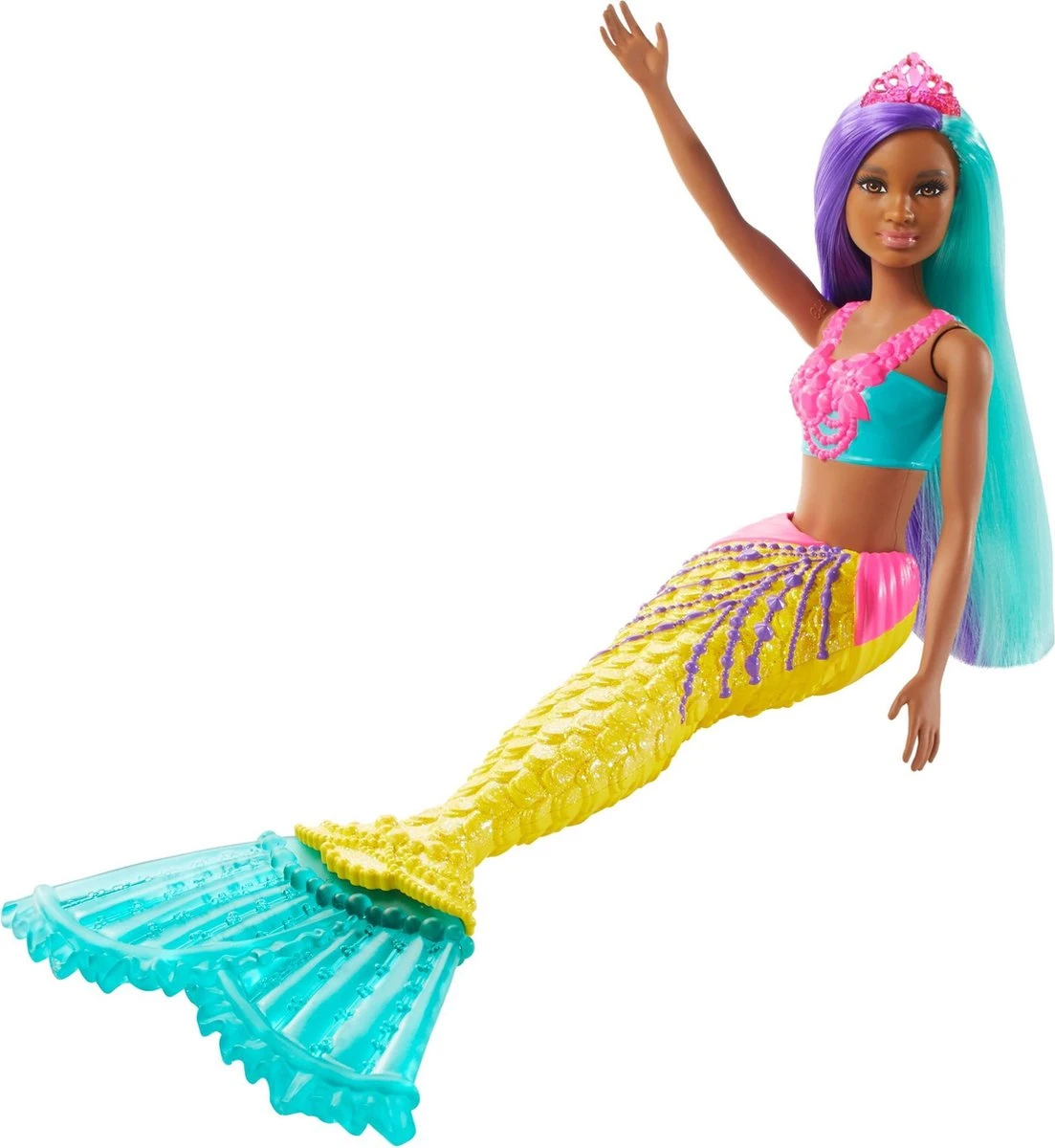 Barbie Pop Dreamtopia Zeemeermin Geel - Afbeelding 2