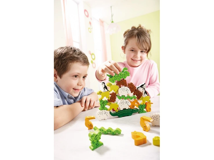Haba Dier Op Dier Stapelspel Kinderspel - Afbeelding 5