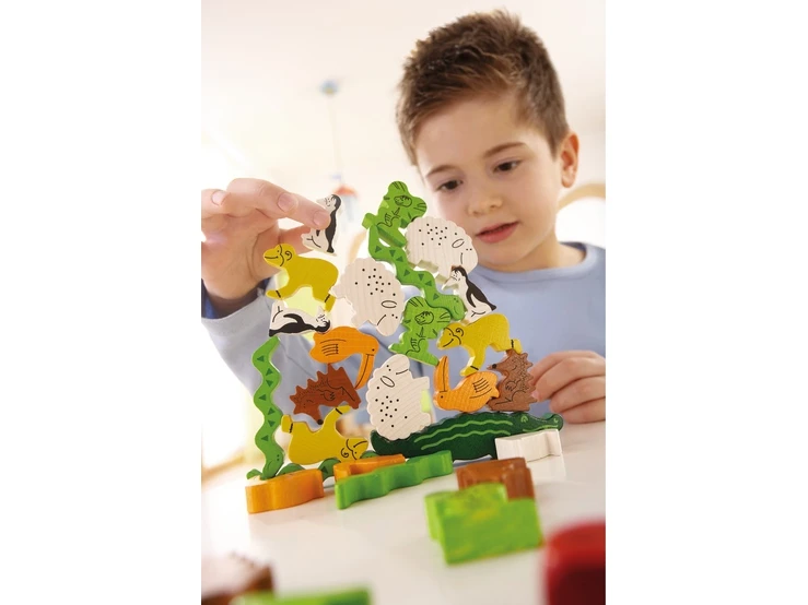 Haba Dier Op Dier Stapelspel Kinderspel - Afbeelding 4