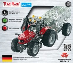 Tronico Mini Massey Ferguson MF5610 Met Aanhangwagen – 1 : 32