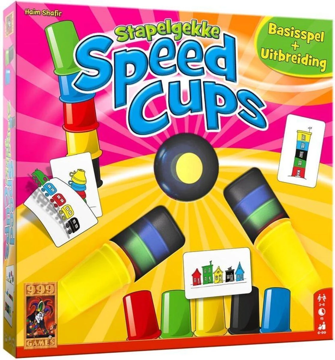 999 Games Stapelgekke Speed Cups 6 Spelers Stapelspel